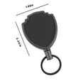 thumbnail image 2 of Locking Retractable Keychain 2pcs, 100cm Stainless Steel Cord, with Belt Clip, Plastic Material, 90 Degree Stretch, 8oz Pull Resistance, Multipurpose for Keys ID Badges, 2 of 8