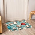 thumbnail image 6 of Baseball Polyester Door Rugs - Non-Slip Floor Rugs - Machine Washable Area Rugs, 6 of 6
