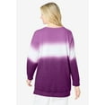thumbnail image 2 of Woman Within Plus Size Tie-Dyed Knit Sweatshirt Tunic, 2 of 6