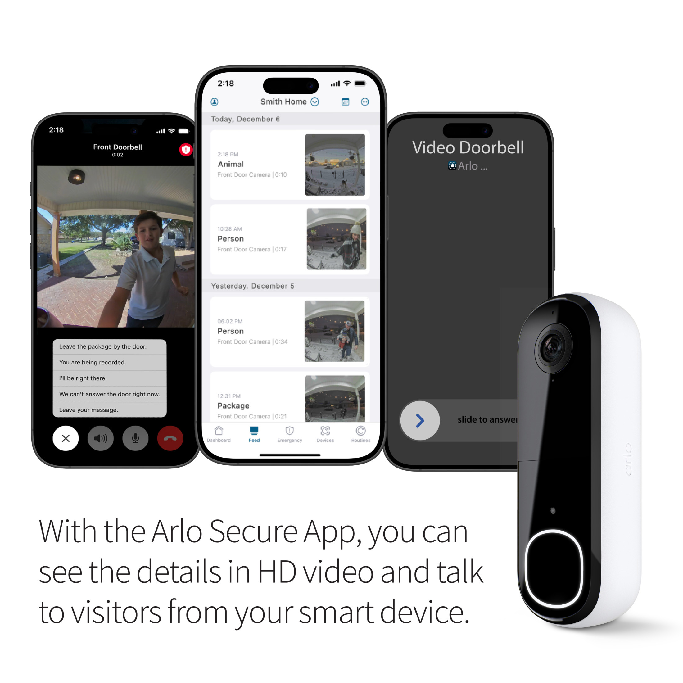 Arlo Video Doorbell HD (2nd Gen) – 1080p Battery/Wired photo 3