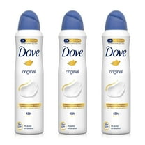 Dove Original Aerosol Antiperspirant Deodorant 150Ml Pack Of 3 Packaging May Vary