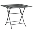 thumbnail image 1 of Zofi Outdoor Foldable Patio Table, 32 Inch Square, Gray Mesh Metal, 1 of 1