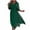Green Dresses for Women, variant on SMihono Fashion Women's Chiffon V Neck Wrap 3/4 Sleeve Ruffle Hem Maxi Dress Flowy Wedding Guest Dress 2025 A-Line Swing Long Dress Black XXXL