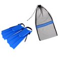 thumbnail image 1 of S SERENABLE Scuba Diving Dive Flippers Shoes Open Heel + Mesh Drawstring Bag, 1 of 9