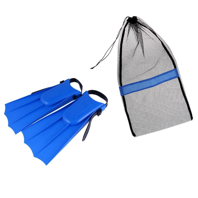 S SERENABLE Scuba Diving Dive Flippers Shoes Open Heel + Mesh Drawstring Bag