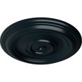 thumbnail image 3 of Ekena Millwork 12"OD x 1"P Traditional Ceiling Medallion (Fits Canopies up to 2 3/4"), Hand-Painted Night Shade, 3 of 6