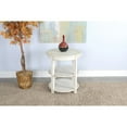 thumbnail image 2 of Sunny Designs Marina White Sand Solid Wood and Veneers Side Table, 2 of 2