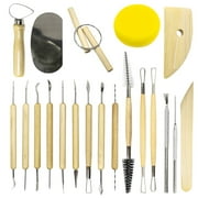 ToolTreaux Beginner Polymer Clay Sculpting Pottery Tools Set Art Supplies, 21pc