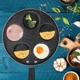 thumbnail image 4 of Zerodis Frying Pan, 5 Round Holes Aluminum Practical Convenient For Home Kitchen Breakfast Cooking Pan, 4 of 8