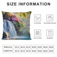 thumbnail image 5 of Creowell Pillow Covers Hawaii Waterfall Throw Pillows, Nature Landscape Photography Outdoor Pillowcase Cushion Case Decor for Home Sofa Couch Bed PC-021 Square Short Plush Pillowcase, 5 of 5