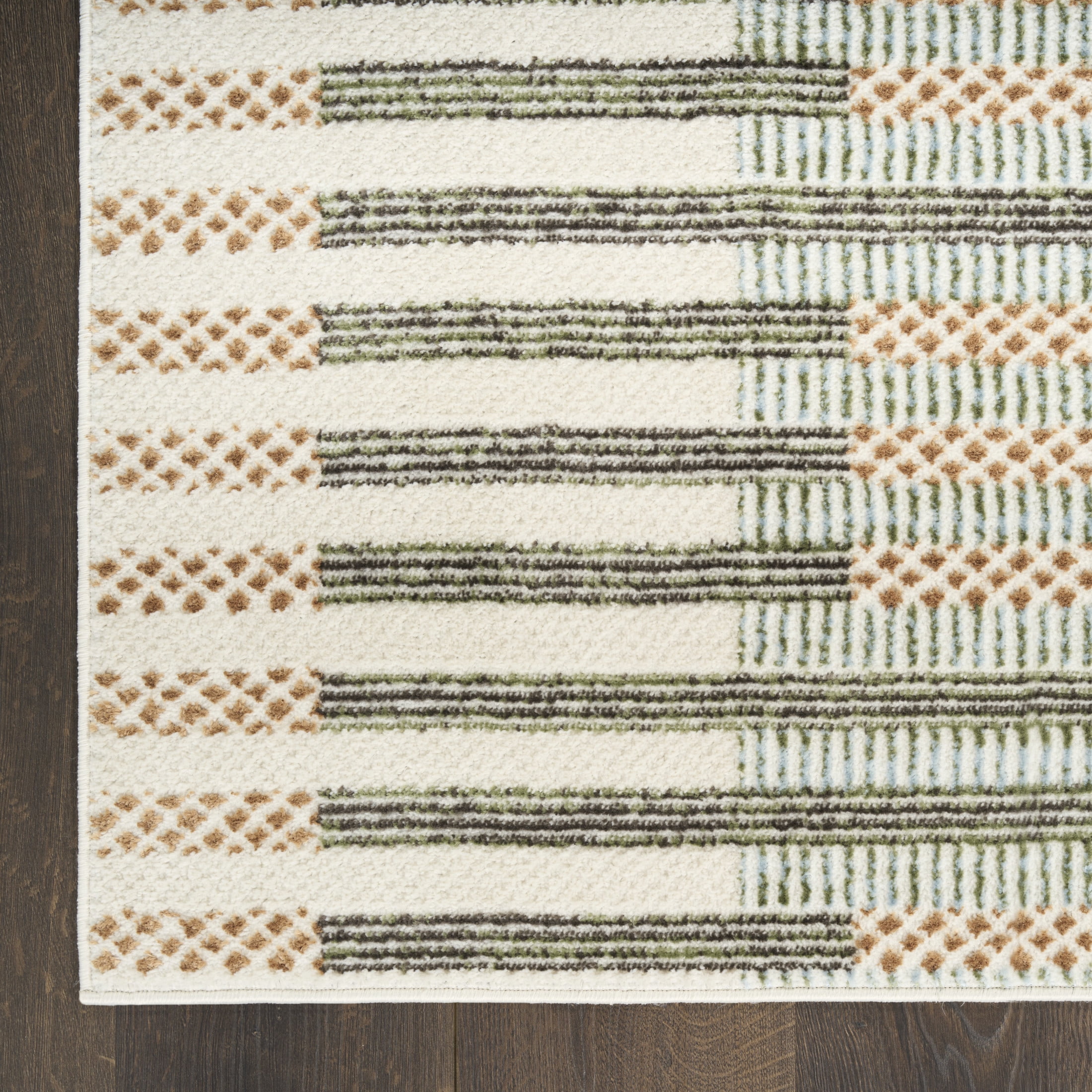 Nourison Nordic 2'2" x 7'6 Ivory Multicolor Modern Indoor Rug
