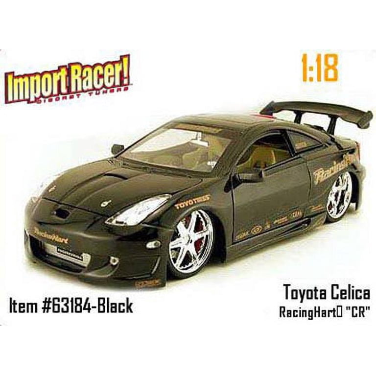 Toyota Celica, Black - Jada Toys Import Racer! 63184 - 1/18 scale