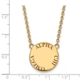 thumbnail image 2 of Sterling Silver w/ 14K Yellow Gold-Plated 18in Official Licensed Greek Sororities Alpha Chi Omega (???) Small Enamel Pendant w/Necklace, 2 of 5