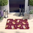 thumbnail image 2 of Christmas Corgi Flannel Non Slip Door Rugs,Washable Door Mats Indoor,Decorative Door Mats,Dirt-Resistant and Absorbent Doormat for Entrance,Bedroom,Kitchen,Bathroom,23.5x16in(60x40cm), 2 of 5