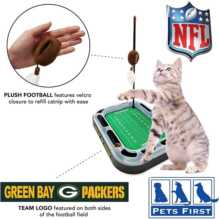 Pets First NFL Green Bay Packers Cat Scratcher Toy with Catnip