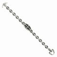 thumbnail image 3 of Stainless Steel Antiqued Textured and Polished Cross 9in Toggle Chain ; for Adults and Teens; for Women and Men, 3 of 4
