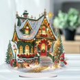 thumbnail image 7 of Kezqiaxn Christmas Decorations, Diy Tabletop Diamond Art Painting Kit, Home Stand Up Crystal Rhinestone Acrylic Table Top Ornament Decoration for Kitchen Mantle Shelf Office Home Decor, 7 of 7