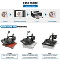 SHZOND 8 in 1 Heat Press Machine 15x15 inch Multifunction Heat Press