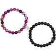 thumbnail image 1 of Pulseras De Pareja De Corona Pulseras De Cuentas Magnéticas De Piedra Natural Regalos Para Amigos De La Familia matsuzay AP007125-01, 1 of 6