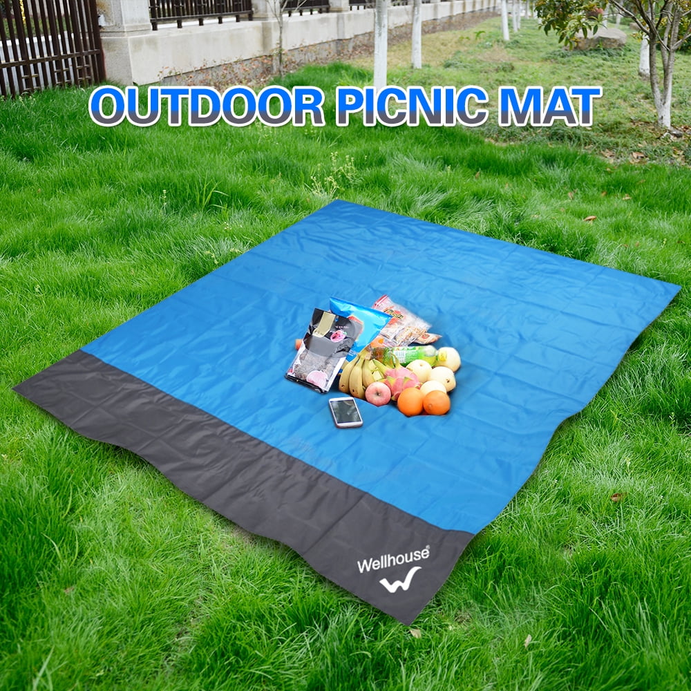 Blue Butterfly Book Galaxy Outdoor Picnic Blanket Waterproof Premium Beach Mat Slip Resistant Quick Dry Family Mat Foldable SandProof Camping Mat Multipurpose Handy Mat For Picnics Beaches RV Outings 