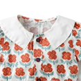 thumbnail image 2 of Vestido de verano para niñas pequeñas, vestido de manga corta con estampado gráfico para niñas pequeñas, 2 of 8
