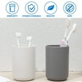 2pcs Plastic Toothbrush Tumbler Cups Creative Japanese Style Home