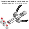 thumbnail image 2 of 2pcs Quick Release Lock Oil Injection 10000PSI Grease Gun Coupler Double Handle, 2 of 5
