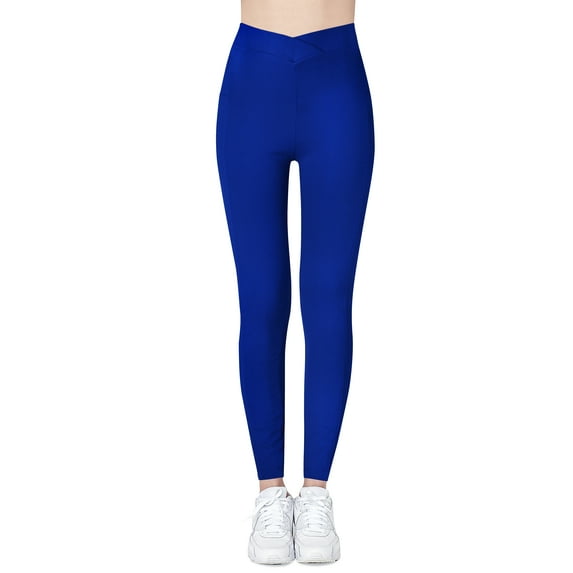 Ma Croix Womens V Cut Waist Compression Work Out Squat Proof Yoga Fitness Leggings