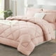 thumbnail image 1 of Juego de edredón CozyLux Queen con sábanas, 7 piezas, color rosa rubor, 1 of 8