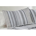 thumbnail image 2 of Mesa Grey Stripe 3-Piece Quilt Set Full/Queen, 2 of 3
