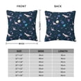 thumbnail image 2 of Yiaed Space Dinosaur Print Pillow Covers Super Soft Decorative Square Throw Pillow Covers Case Cushion Covers for Sofa Couch Bedroom Car Decor（No pillow core）-12"x12", 2 of 7