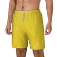 thumbnail image 2 of Gaeub Yellow Glitter Mens Swim Trunks Stretch Beach Shorts Quick Dry for Men Swim Shorts Swimwear with Pockets- Medium, 2 of 9