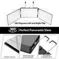 thumbnail image 4 of ikaufen Mirror for Self Hair Cutting 360° Adjustable & Foldable Mirror,Portable Trifold Barber Mirrors and 5X Magnification for Hair Styling and Makeup, 4 of 7