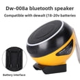 thumbnail image 1 of Altavoces Bluetooth para Dewalt 20V Makita Milwaukee Bosch Ryobi Craftsman Batería de 18V, Altavoz Portátil Inalámbrico con Emparejamiento de Sonido HD, Color RGB Dinámico para Lugares de Trabajo,..., 1 of 12