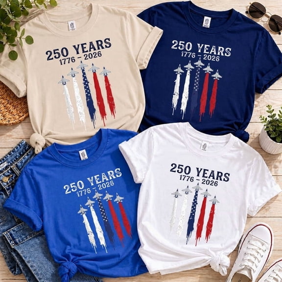 250th Anniversary USA Shirt, Floral 4th of July Shirt, America 250 Shirt, Patriotic Usa Shirts for Women