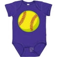 thumbnail image 3 of Inktastic Personalized Softball Boys or Girls Baby Bodysuit, 3 of 5