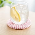thumbnail image 3 of Anmrize Assorted Pattern Drink Mats, Drink Coasters , Minimalist Cotton Woven Coaster Set,Absorbent Coaster Protection Protection for Various Cups, Ideal for Coffee Tables and Home Decor Tabletop, R, 3 of 5