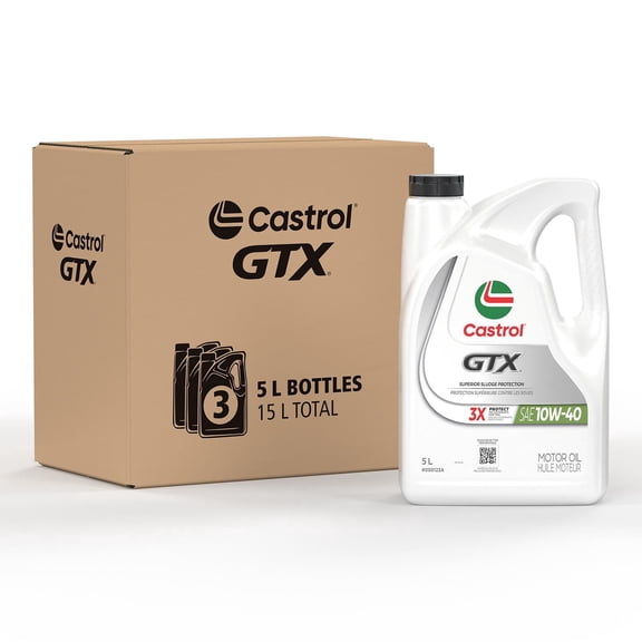 Castrol GTX 10W40 - Pack 3X5L Jugs