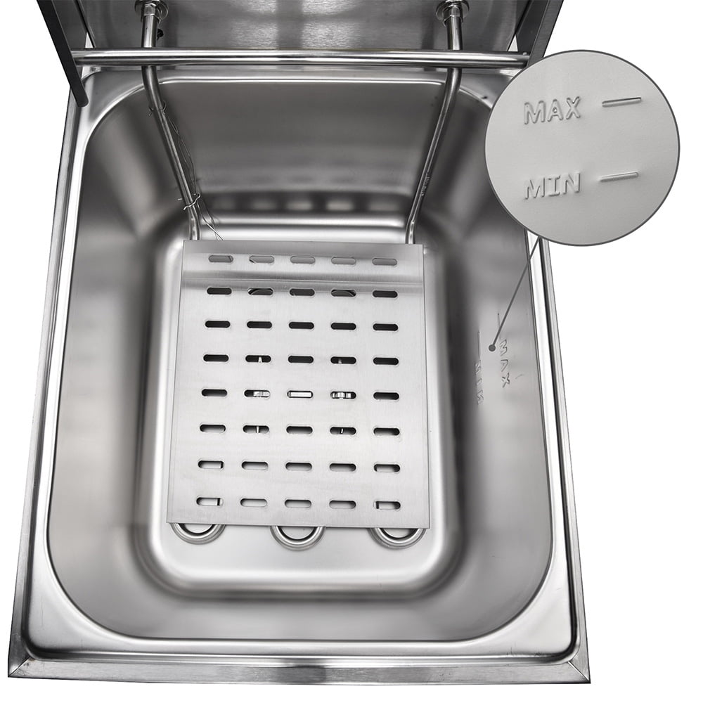 Dual Tank Commercial Restaurant Stainsteel Electric Deep Fryer 1700 6L//3400W 12L