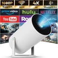thumbnail image 3 of S100 projector WIFI projection screen home Android 11 projector cannon portable,Mini Projector with WIFI 6 and Bluetooth, 4K 1080P Support, 3 of 6
