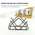 thumbnail image 3 of NUOLUX Soporte Decorativo En Hierro Negro Para Servilletas Con Estilo Moderno En O Cocina, 3 of 7