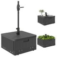 thumbnail image 1 of Outsunny 175lbs Heavy Duty Patio Umbrella Base 3-in-1 Umbrella Stand Black, 1 of 10