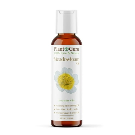 Meadowfoam Oil 2 oz Cold Pressed 100% Pure Natural Carrier - Skin, Body And Face. Great For Moisturizing Creams, Lotions, Scalp Treatments, and Lip Balms