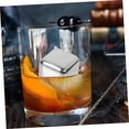 thumbnail image 4 of 4 Pcs Stainless Steel Ice Cubes Household Tools Metal Cooler Metal Ice Cooler Whiskey Cubes Ice Stones Home Ice Cube Chilling Stone Metal Ice Cube Silver Wine Set Skeleton, 4 of 5