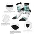 thumbnail image 3 of Uemuo Not All Who Wander Are Lost1 Printed Crew Socks, Moisture-Wicking Socks, Athletic Socks for Men Breathable Cushion Socks Casual Sport Socks for Running Traveling, 3 of 6