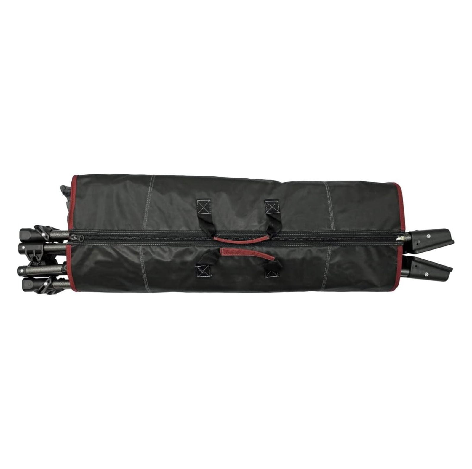 Limited Portable Folding Metal Framed Hammock with a Retractable Canopy, Perfect for Camping, Patio, Outdoor, and Relaxing, Side Pockets Included, Red (Pack of 1)