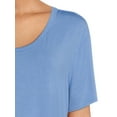 thumbnail image 2 of Time and Tru Women's Washed Scoopneck Top, Sizes XS-XXXL, 2 of 5