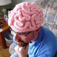 thumbnail image 4 of Funny Brain Knitted Hat Halloween Spoof Props Winter Hat, Red Child, 4 of 4