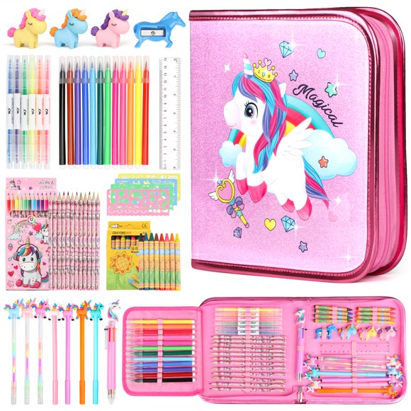 Set de rotuladores aromáticos de frutas y unicornios de Beefunni, 56 unidades, de Art Supplies