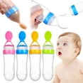 thumbnail image 2 of Baby Feeder 4 Pack Silicone Baby Dispensing Spoon WAJIAYON 3 Oz Feeding Spoons With Suction Cup For Boys Girl Kids Toddlers Self Feeding Bottle Spoon, 2 of 9